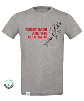 [B.7.6.S] T-shirt Rugby Dads Baby Homem (S)