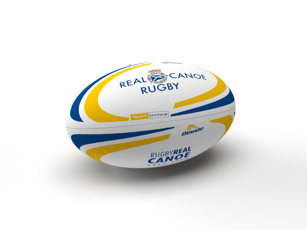 Balón de rugby personalizado Real Canoe Rugby Balón de rugby personalizado Real Canoe Rugby