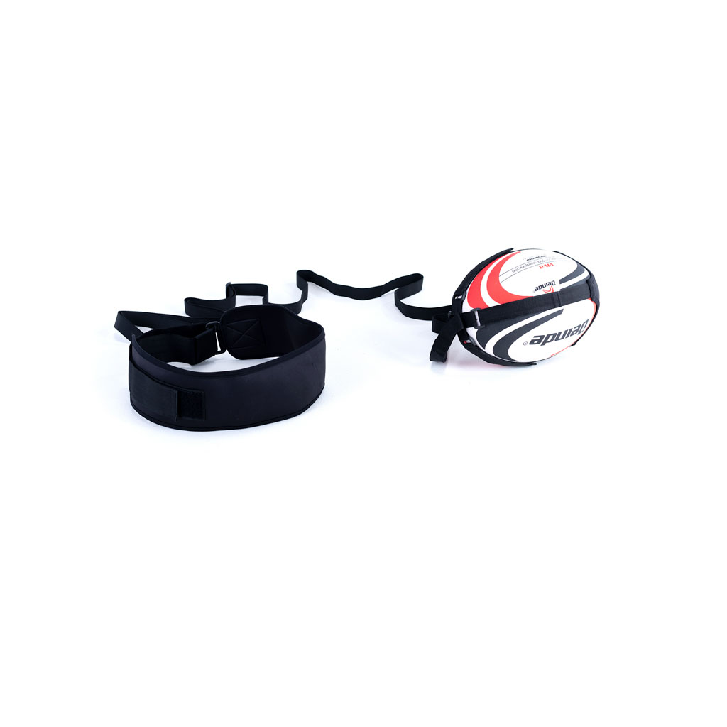 Solo trainer for rugby ball