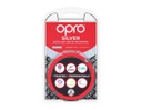 Protector Bucal Rugby OPRO Silver Junior White
