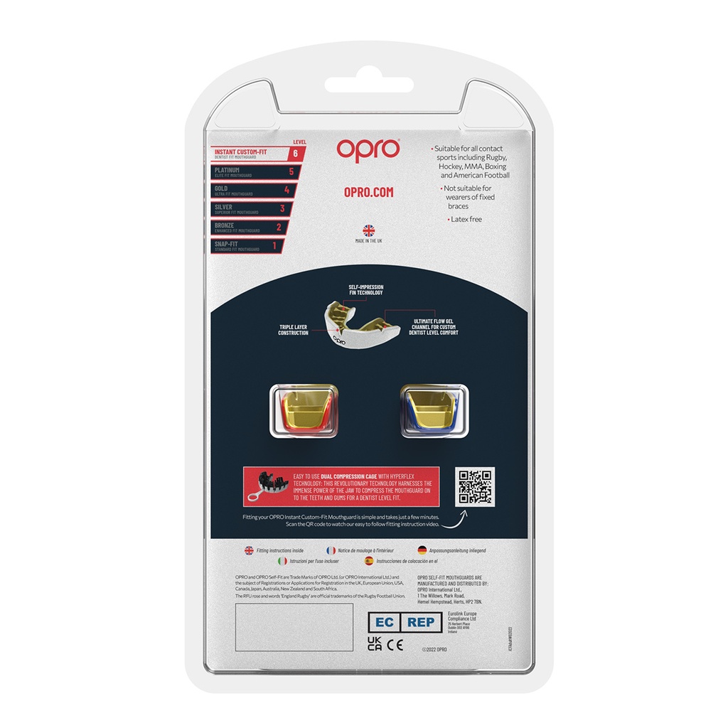 Protector Bucal Rugby OPRO Power-Fit Francia