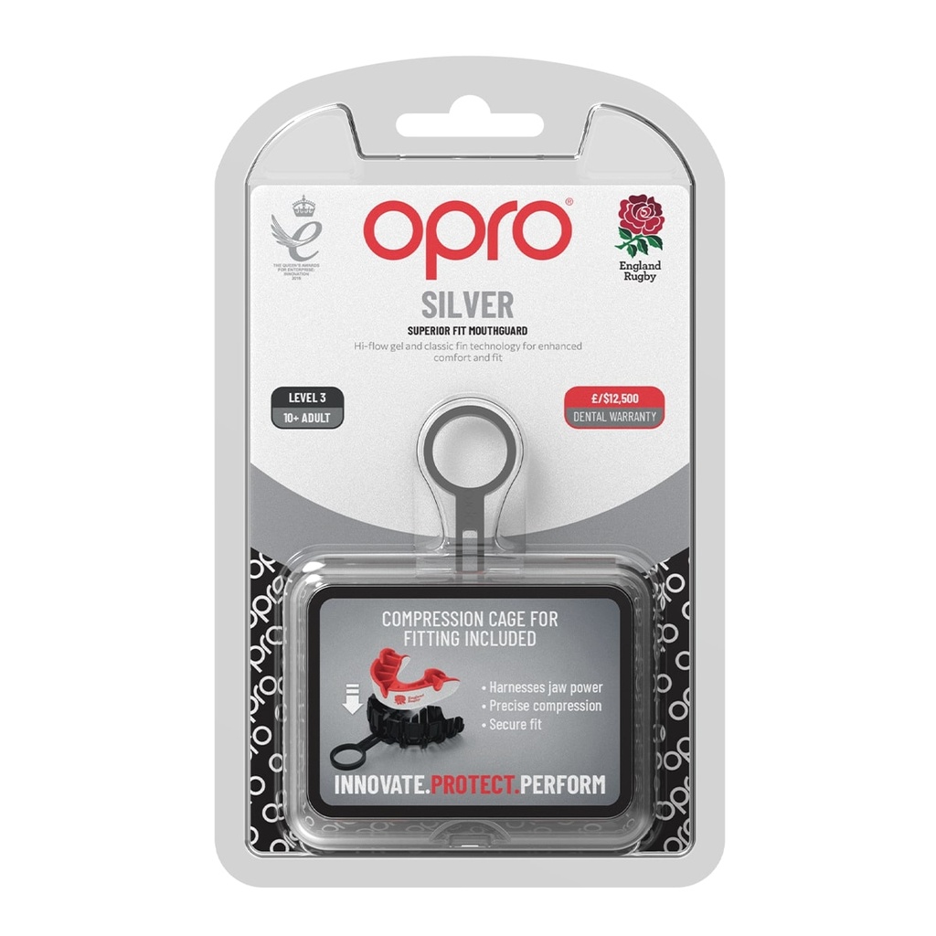 Protector Bucal Rugby OPRO Silver Level England Rugby