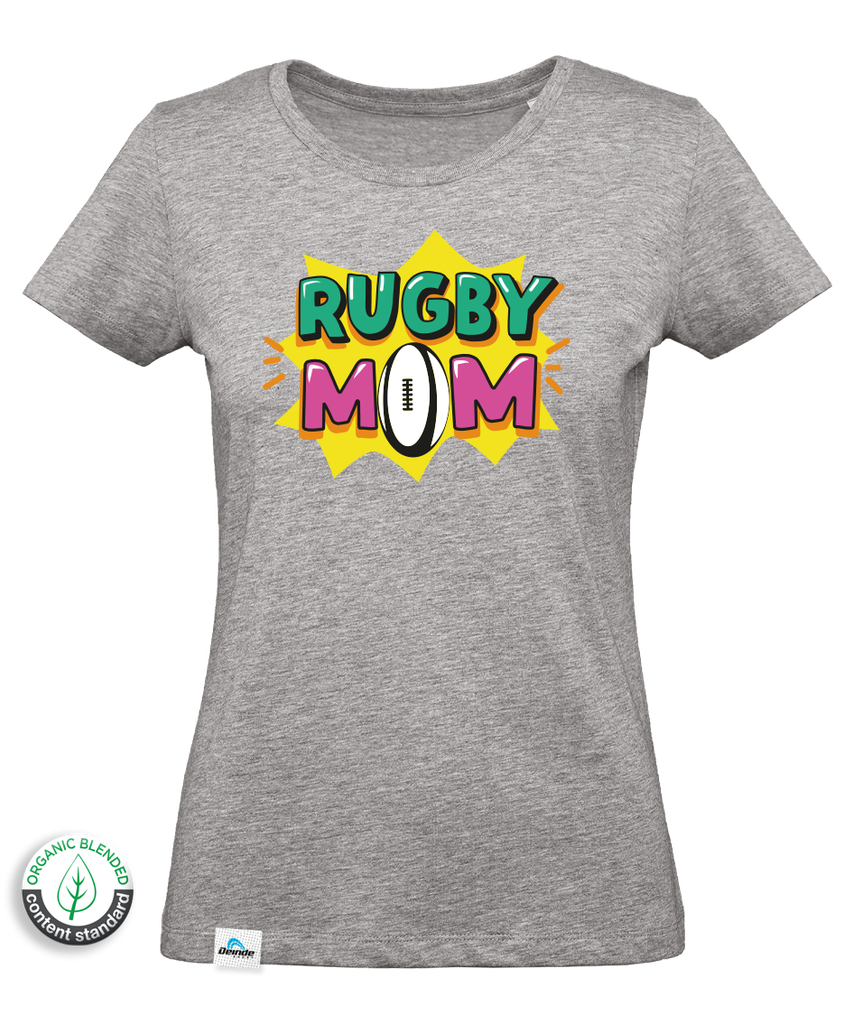 T-shirt Rugby Mom Mulher 