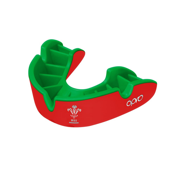 Protector Bucal Rugby OPRO Silver Adult Wales WRU