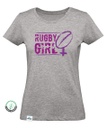 Camiseta mujer Rugby Girl Logo violeta