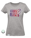 Camiseta Mujer Rugby Girl Logo Azul
