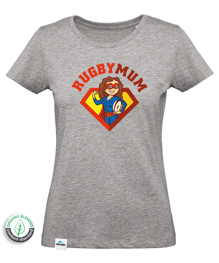 [B.7.8] T-shirt Rugby Super-Mum Femme 